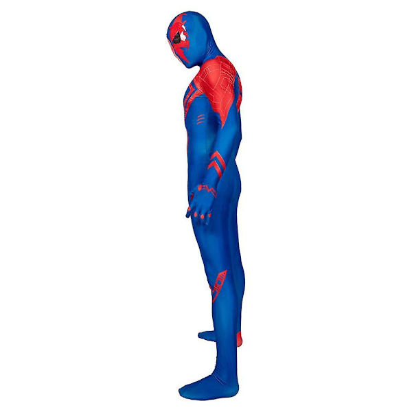 Spiderman Zentai Cosplay Maskeraddräkt Halloween Jumpsuit Med Mask För Män 160