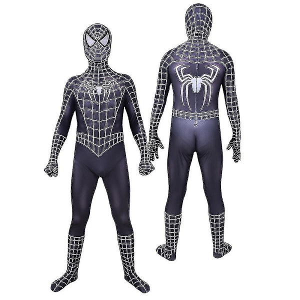 Halloween Herrarnas Svarta Remy Spiderman Cosplay Kostym Venom Symbiote Remy Dräkt Body Adult Hood Detachable M