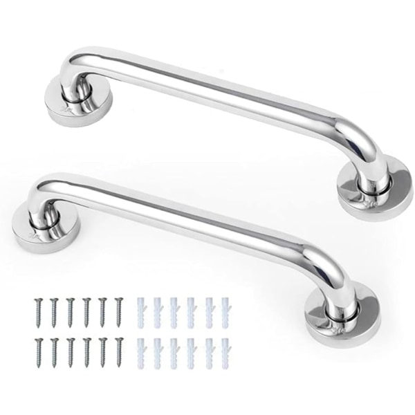 2-pack halkfri handtag, rostfritt stål, badkar, S,ZQKLA