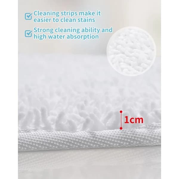 8-pak Erstatningsklude til Vileda Steam & Vileda Steam Plus Damprenser, Mikrofiber Dampmoppe Tilbehør Kompatibel