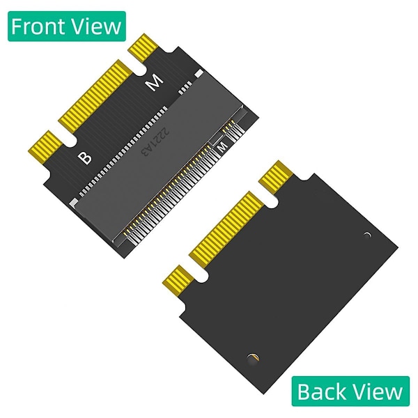 M.2 NVME M-Key B+M 2230 til 2242 Utvidelsesadapter Braketter SSD Soild Hard Disk Konverter Ramme for