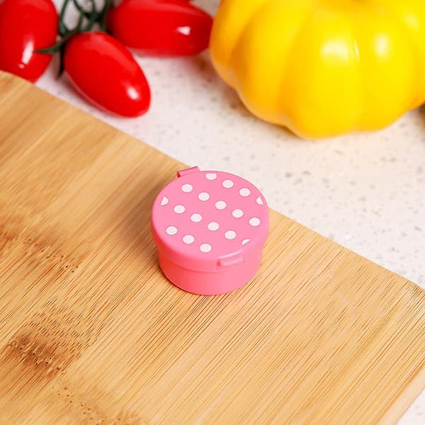 8 stk. salatdressingbeholder, lille beholder til krydderier, saucer til picnic
