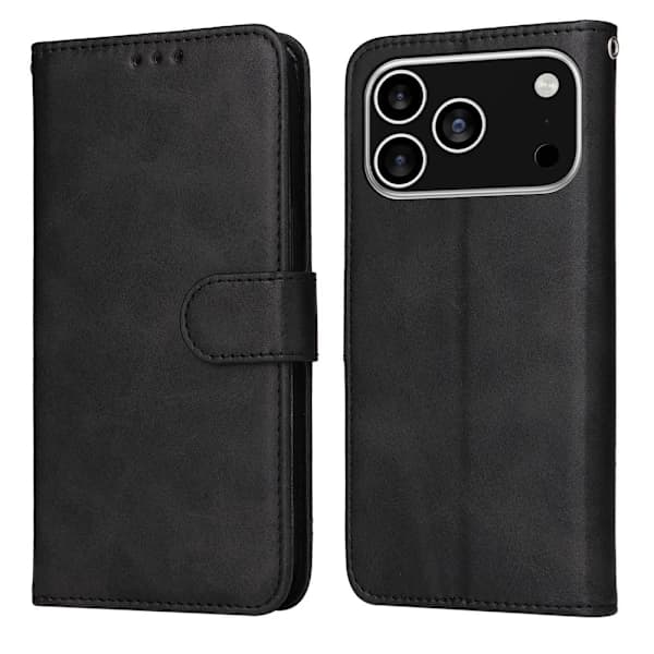 SKALO iPhone 17 Pro PU-læder Pung Etui - Flere farver Sort,su