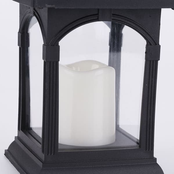 Matte Sort Udendørs Dekorative Solcellelanterner med LED-lys, ZQKLA
