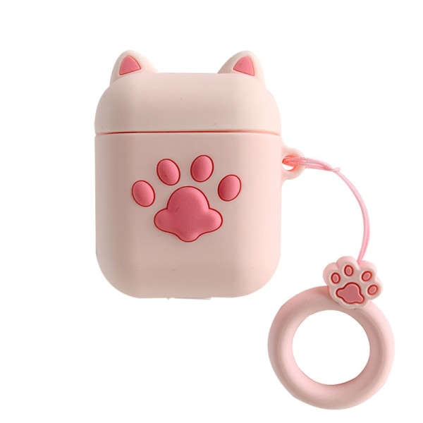 Airpods 1/2 case, supersöt kreativa roliga katttassar kittyfötter,ZQKLA