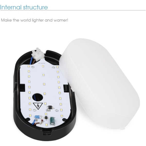 Elliptinen LED Seinävalaisin Kattovalaisin Valaisin, 1
