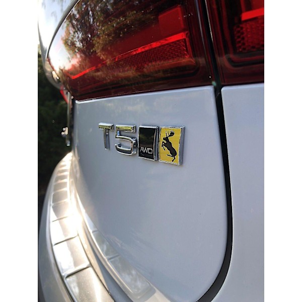 Ægte Traditionel Springende Elg VOO  Hard Krom Badge Slash Emblem