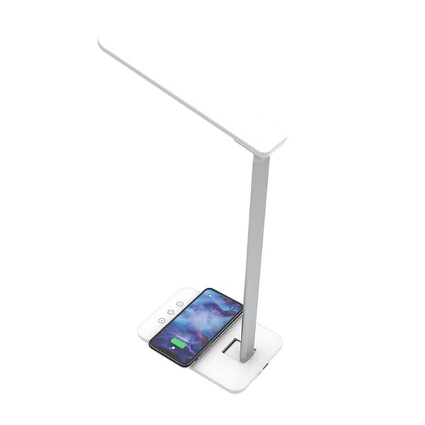 LED Skrivebordslampe med Qi Trådløs Smartlader, Nattlys
