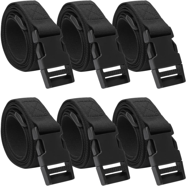 6-pack justerbara bagageremmar i nylon med Quick Release Bu,ZQKLA