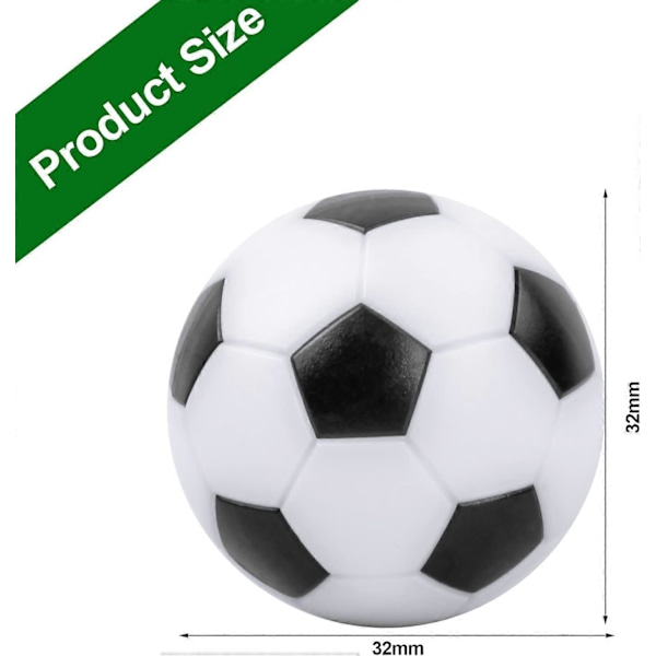 Sæt med 8 32 mm bordfodboldbolde, mini bordfodbold erstatningsbolde, bordfodboldbolde, til børn og voksne bordfodbold G