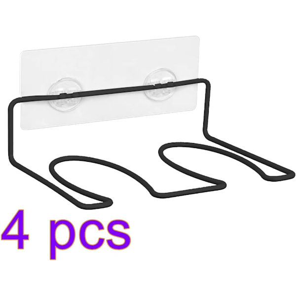 4-pack Stövlförvaringsställ - Väggmonterat Torkställ - Svart