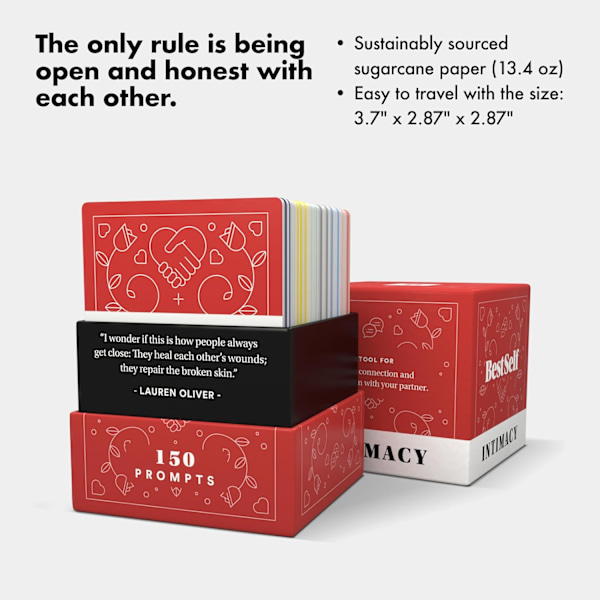 Intimacy Deck 150 Relationsskapande Konversationsstartare, Jag