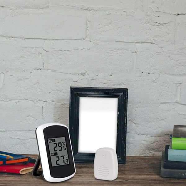 Hygrometer Termometer, LCD Digital Trådløst Termometer, Indendørs, ZQKLA