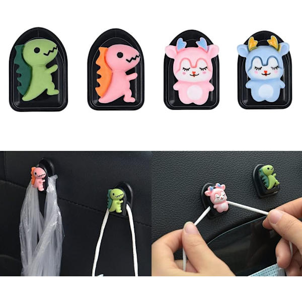 Söt Mini Bilkrok för Mask, Söta Bilkrokar för Instrumentbräda för Nyckel