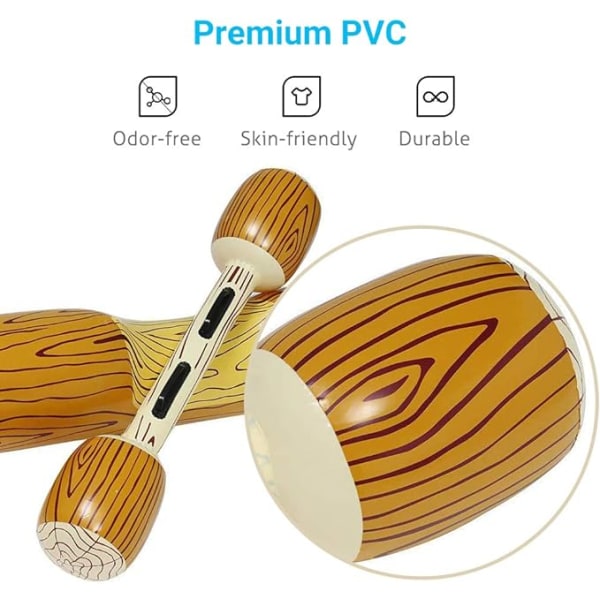 Oppustelig bøje, [2 pak] Kano pool bøje med pagajer tyk PVC