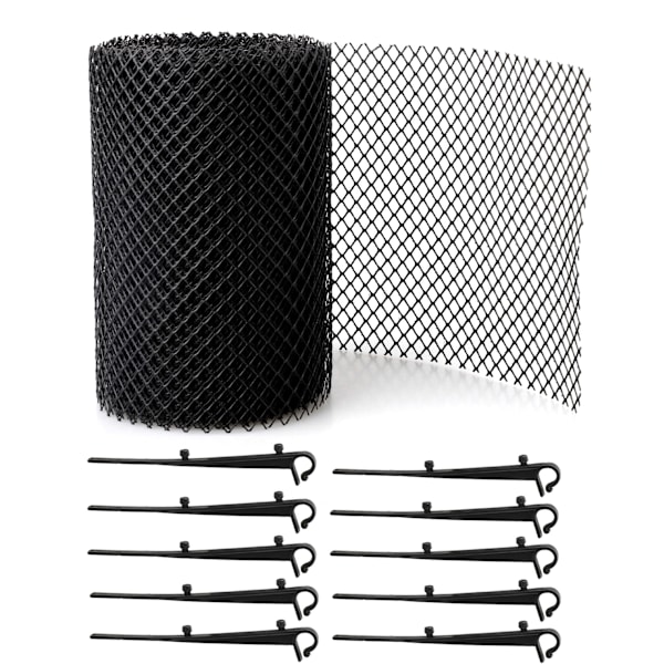 600X15cm svart växt- och örtväxtsats 1 set plastgaller, ZQKLA