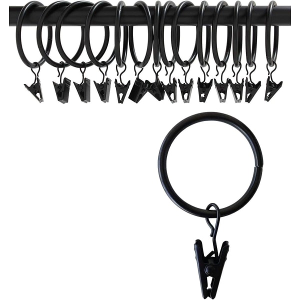 Gardinklämmor med ringar (桅50mm, 16-pack) - Rustpr,ZQKLA