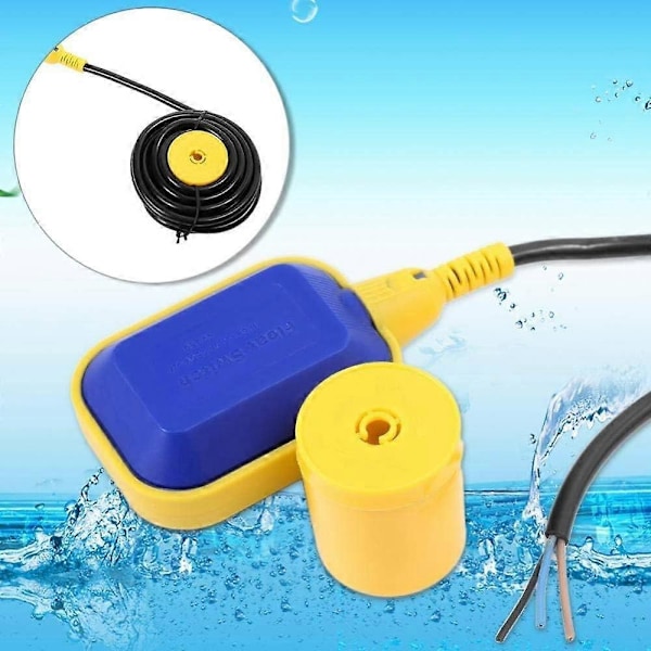 TCGG-Flottörbrytare Automatisk Kontroll för Pump 250V Flottörbrytare för Dränkbar Pump med 5m Kabel