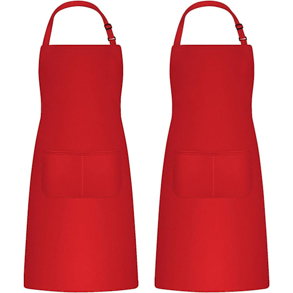 2-pack Justerbart Kockförkläde med Fickor Svart Förkläde Drip R, ZQKLA
