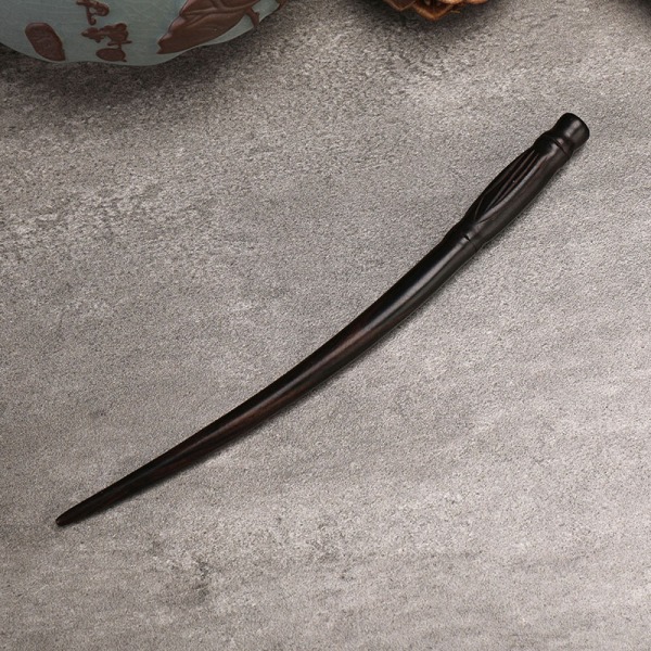 Klassisk ebenholts hårnål Retro antik ebenholts hårnål-18cm,ZQKLA