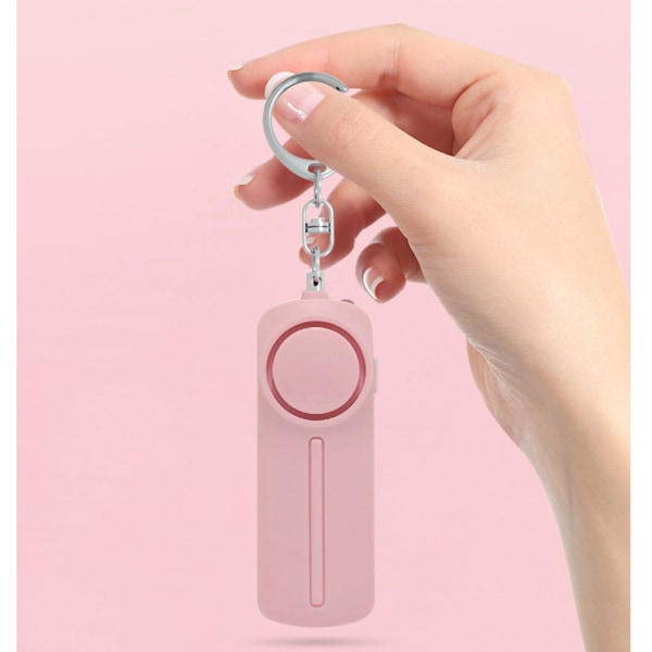 Pink，Personal Alarm, Keychain Pocket Alarm 130dB Self Defens,ZQKLA