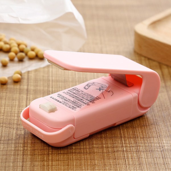 （Pink） Mini-forseglingsmaskine Snack-plastpose til husholdningsbrug Small, ZQKLA
