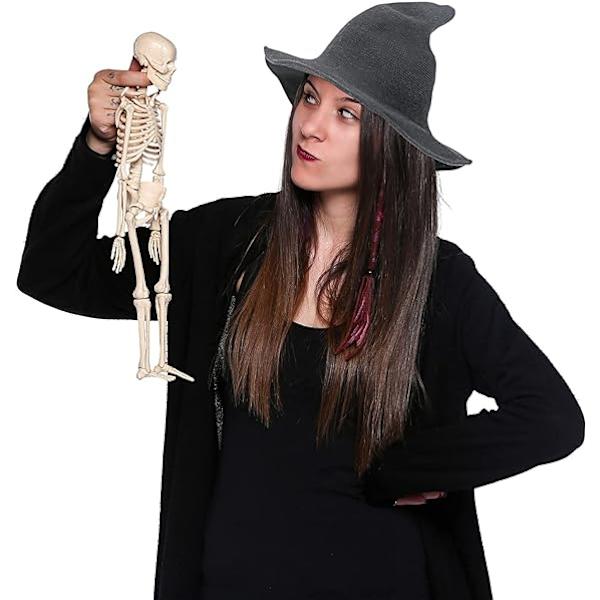 Häxhatt för kvinnor Modern stickad ullhatt för Halloween, ZQKLA