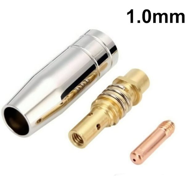 MAG svetsförbrukningsmaterial kit svetsbrännare kontaktmunstycke munstycksskydd 15ak, (1,0 mm)