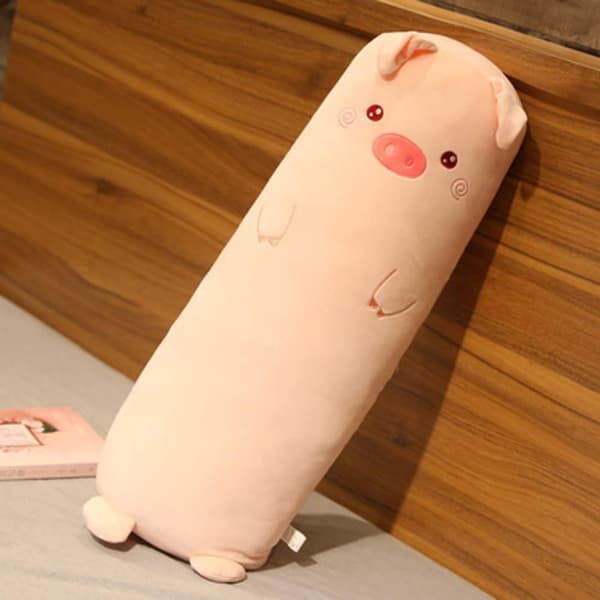 Lång Plush Söta Kroppspuddar Kudde för Gosande Sovstora Kuddar
