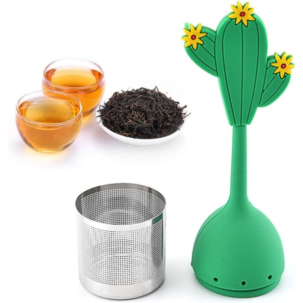 Återanvändbar Kaktus-Teinfuser - För Löst Te eller Örtte -