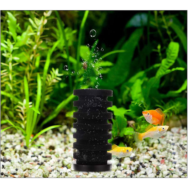 Dobbelt Svampe Luftpumpe Filter, Dobbelt Svampefilter til Akvarium, ZQKLA