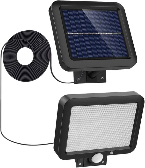 56 LED Utomhus Solcellslampa med Rörelsesensor, IP65 Vattentät LE