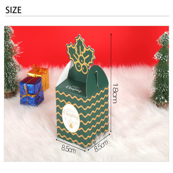 40 st Christmas Tree Party Present Cartoon Formade lådor, godis, ZQKLA
