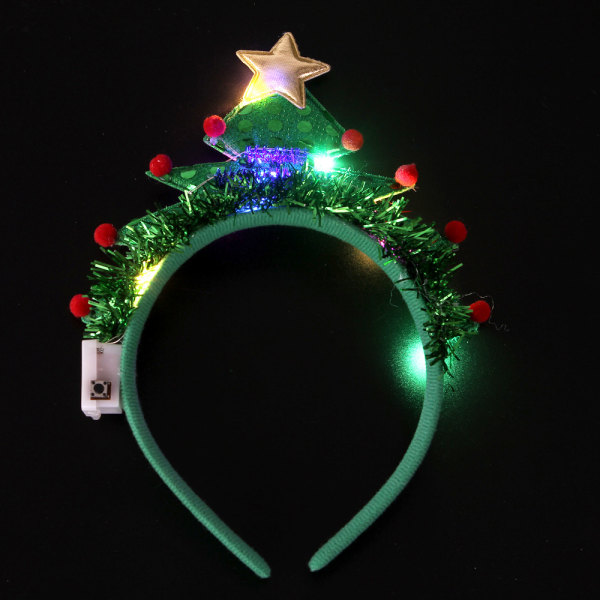Blinky LED Christmas Tree Light Up Pannband, ZQKLA