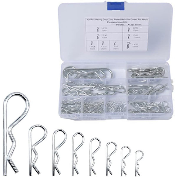 Låssprintar R-clips, 100 st Låssprintar R-formade Låssprintar, ZQKLA