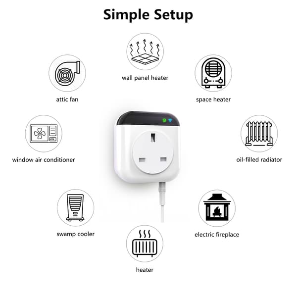 Graffiti wifi smart socket Intelligent Temperaturkontroll, ZQKLA