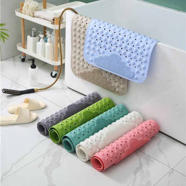 （Pink）Antislip, skimmelresistent, superlang maskinvaskbar m,ZQKLA