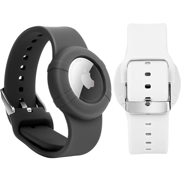 2 kpl Airtag-rannekkeita, yhteensopiva Apple AirTagin kanssa, pehmeä, ZQKLA