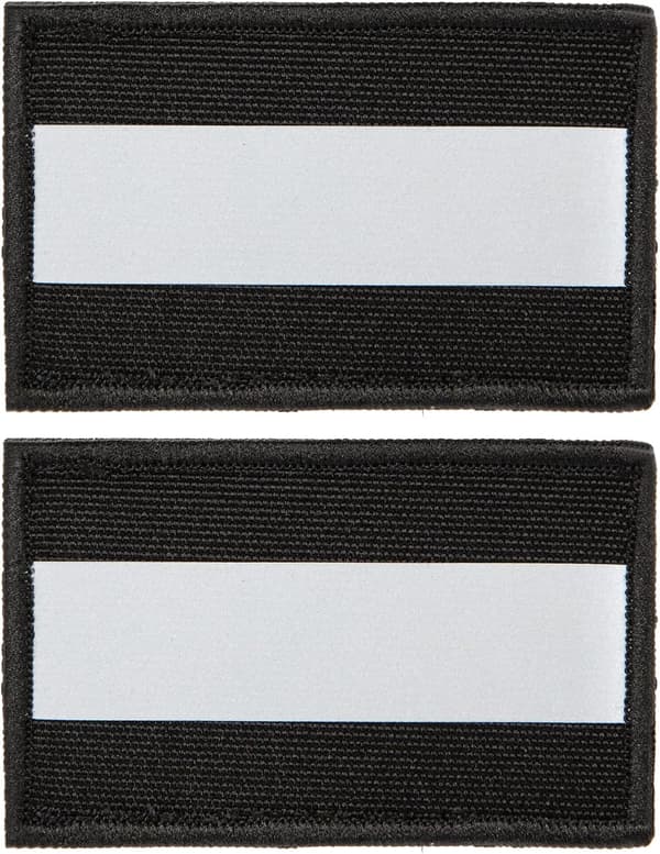 2 stycken reflekterande säkerhetslappar, kardborreband