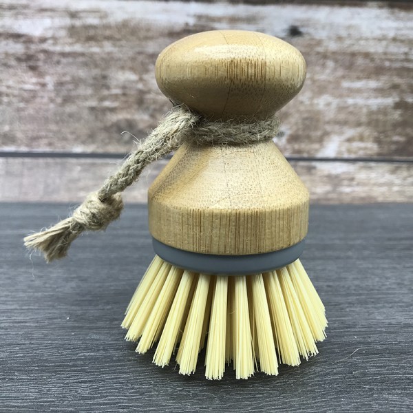 Bambupalmborste, Skrubbborste för Rengöring av Diskar Platt, ZQKLA