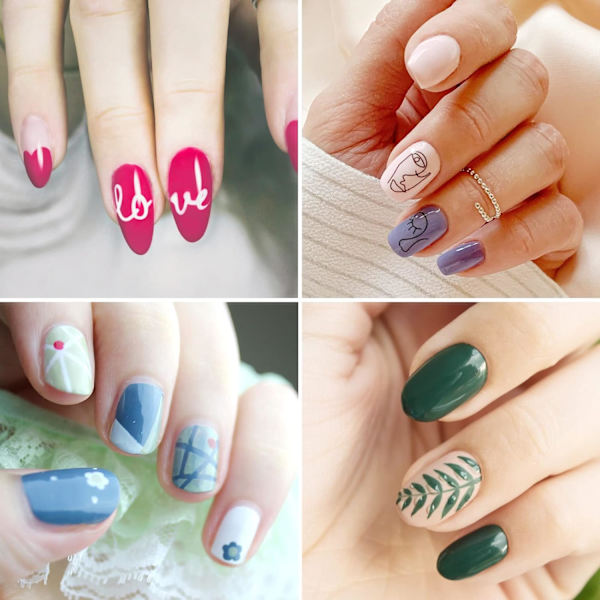 Professionell Nagelkonstgel-Nagelborste med Lock - 5 Stycken Fina Linjer