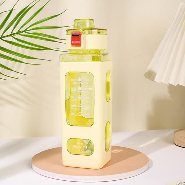 Vattenflaskor för barn med sugrör: 710 ml Söt Kawaii Vattenflaska, ZQKLA