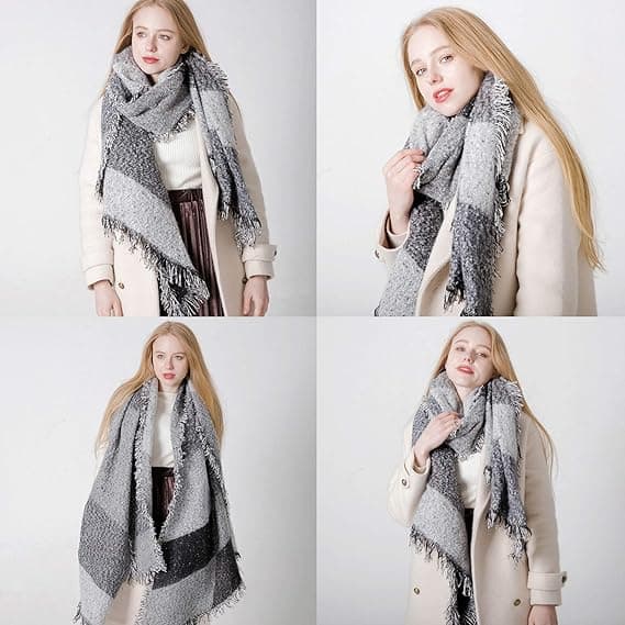 Chalier Mode Tørklæder til Kvinder Store Oversized Dame Sca,ZQKLA