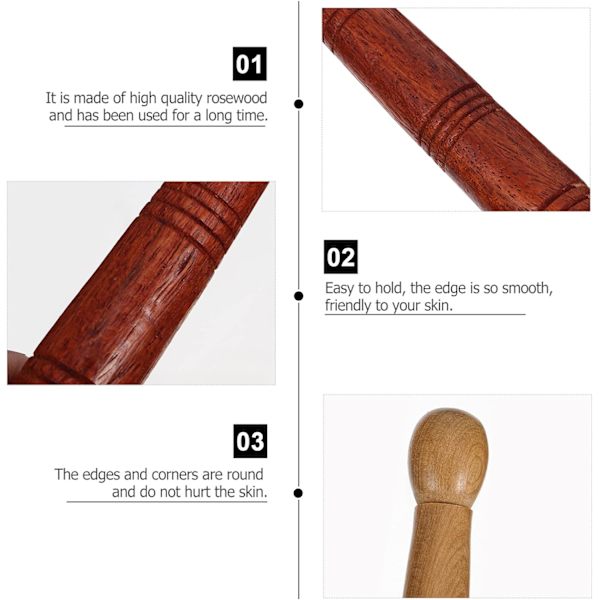 2 stk. Thai Tre Fotmassasje Helse Refleksologi Stick T,ZQKLA