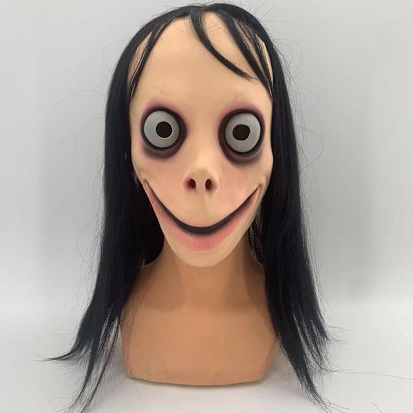 1 Stycke Halloween Spöke Peruk Mask Horror Långt Hår Spöke Mask, ZQKLA