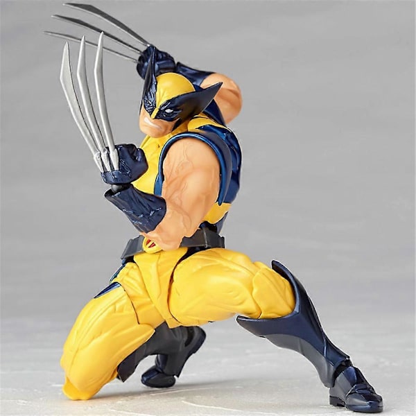 Anime X-men Wolverine Actionfigur Leksak 16cm Modell Revoltech Amazing Yamaguchi Skrivbordsdekor