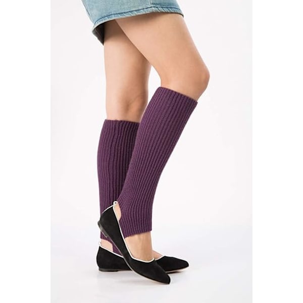 Violetit lämpimät säärisukat naisille