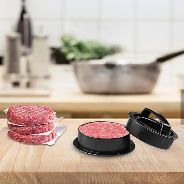 Professionell 3-i-1 Burgerpress, Icke-klibbig Burgerpress med ZQKLA