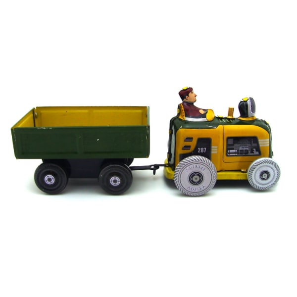 Traktortransportör, järnplåt, nostalgisk leksakssamling