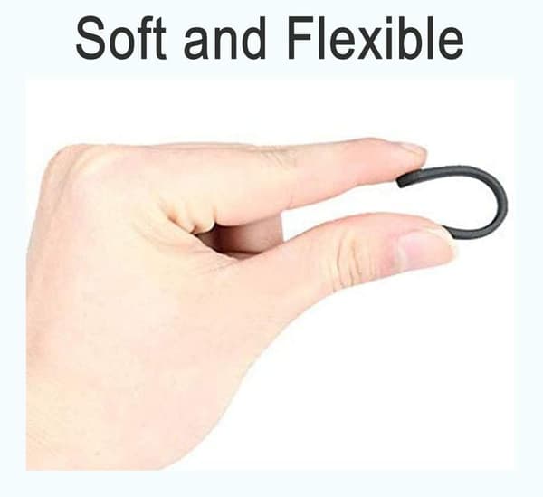 Brilleender 10 Par Anti-Slip Silikone Solbrille Sokker Sort